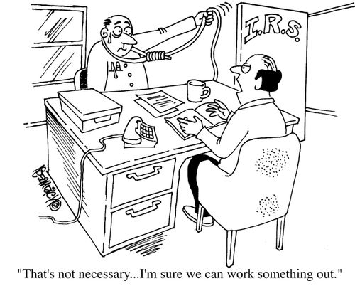 "That's not necessary...I'm sure we can work something out."