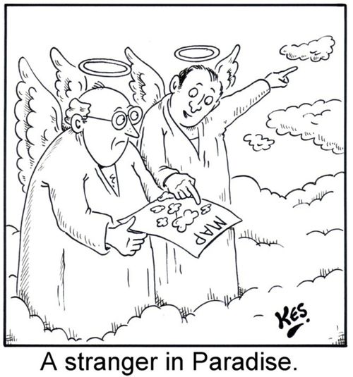 A stranger in paradise.