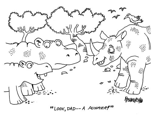 'Look, Dad - A punker!'