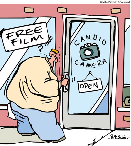 Candid Camera store.