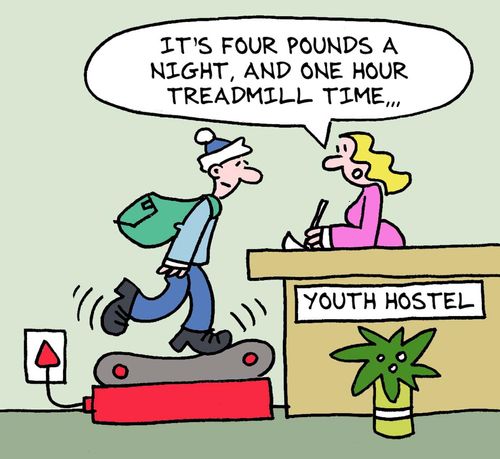 "It's four pounds a night, and one hour treadmill time..."