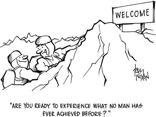 'Are you ready to experience what no man has ever achieved before?'