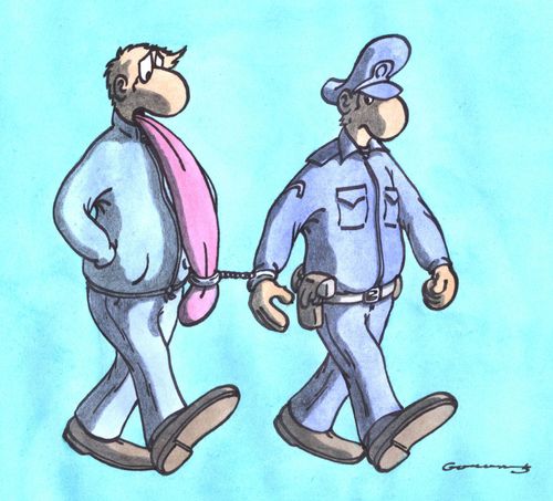 Liar under arrest.