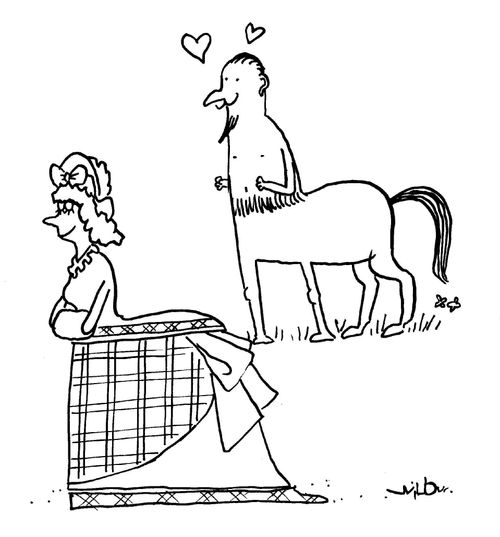 Centaur falls in love.