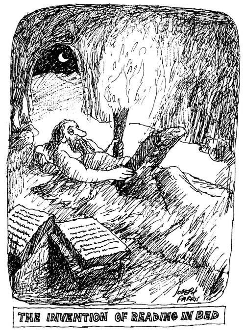 The Invention of Reading in Bed.