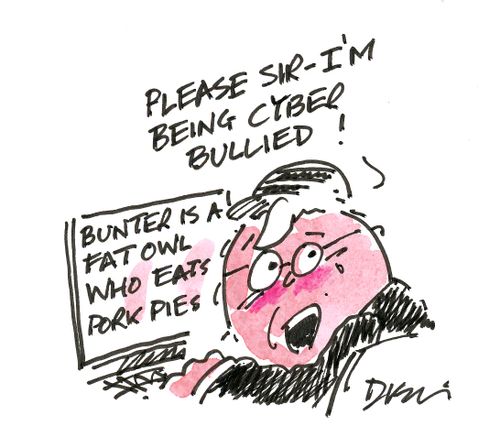 'Please sir - I'm being cyber bullied!'
