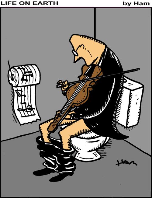 Obsessive violinist.
