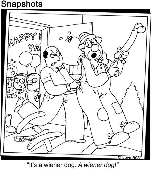 Wiener Dog Balloon Animal.