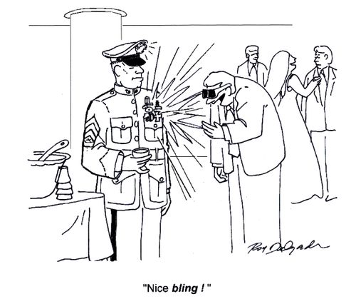 'Nice bling.'