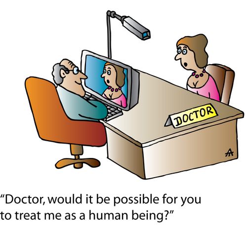 'Doctor, would it be possible for you to treat me as a human being?'