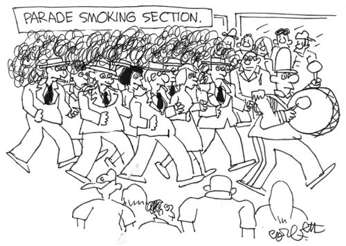 Parade smoking section.