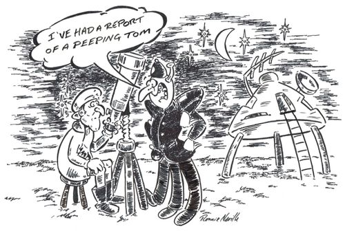 'I've had a report of a peeping tom.'