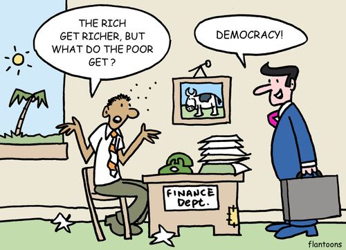 'The rich get richer, but what do the poor get?'
