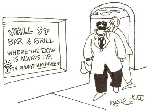 WALL ST Bae & Grill...'Where the Dow is always UP!'  It's always HAPPY hour!' 