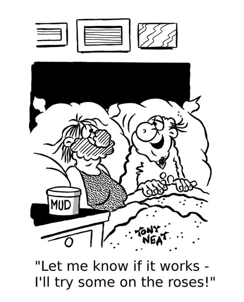 'Let me know if it works - I'll try some on the roses!'