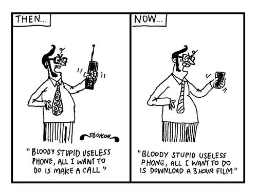 The Mobile Phone - all I want to do is make a call/all I want to do is download a 3 hour film!