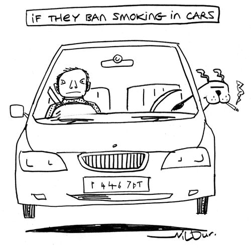 If they ban smoking in cars...