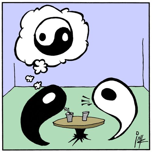 Yin and yang.