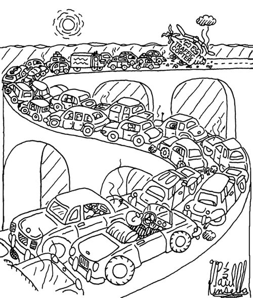 Traffic Copter Crash