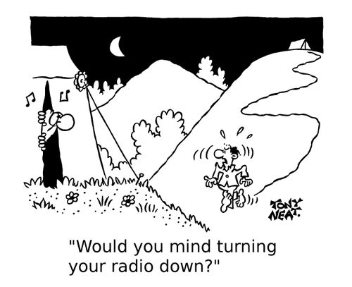 'Would you mind turning your radio down?'