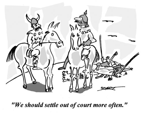 'We should settle out of court more often.'