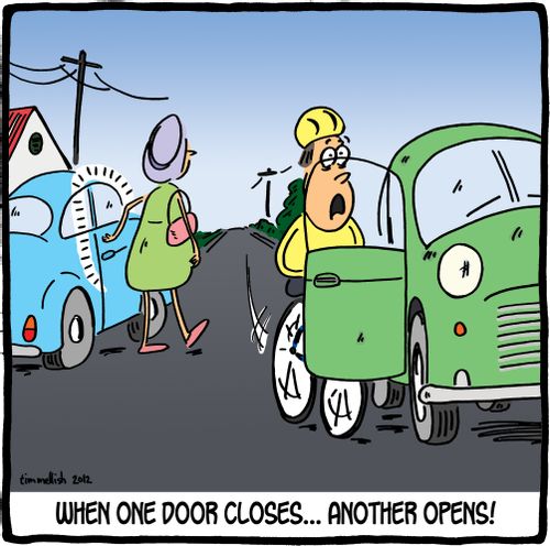 When one door closes. . . another opens!
