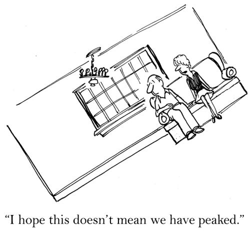 'I hope this doesn't mean we have peaked.'