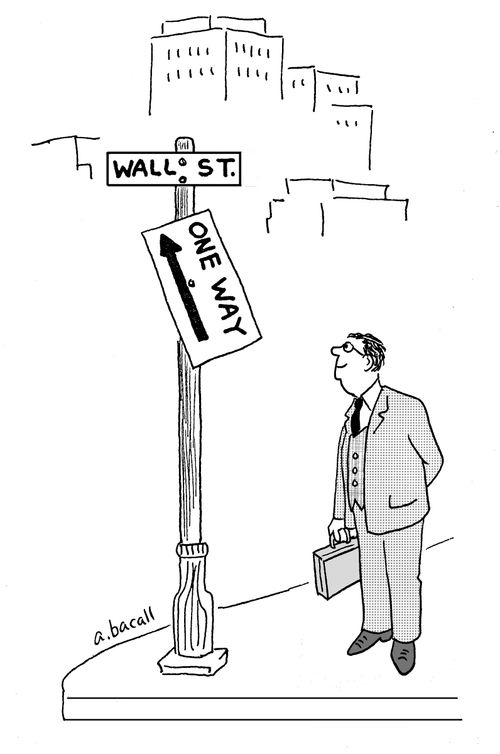 Wall Street has a one way arrow upwards.