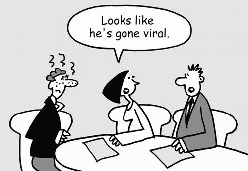 'Looks like he's gone viral.'