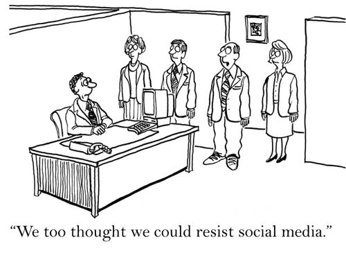 'We too thought we could resist social media.'