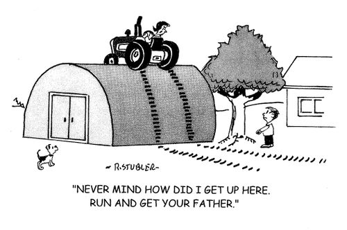 'Never mind how did I get up here. Run and get your father.'