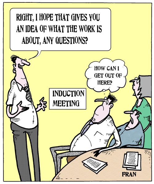 'Right, I hope that gives you an idea of what the work is about, any questions?'