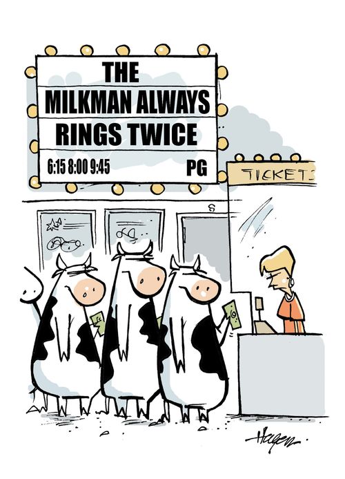 The Milkman Always Rings Twice.