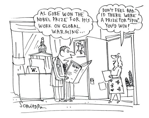 'Al Gore won the Nobel Prize for his work on global warming...'