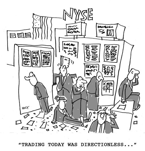 Trading today was directionless...