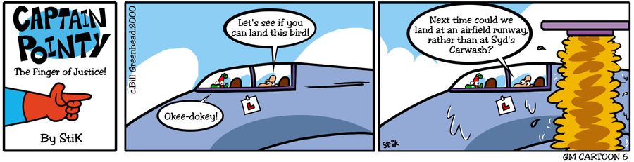 Captain Pointy No.15 - Landing lesson