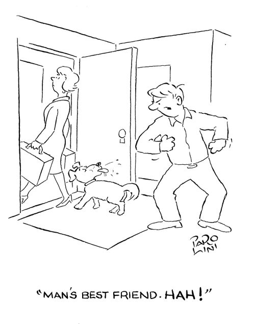 'Man's best friend. Hah!'