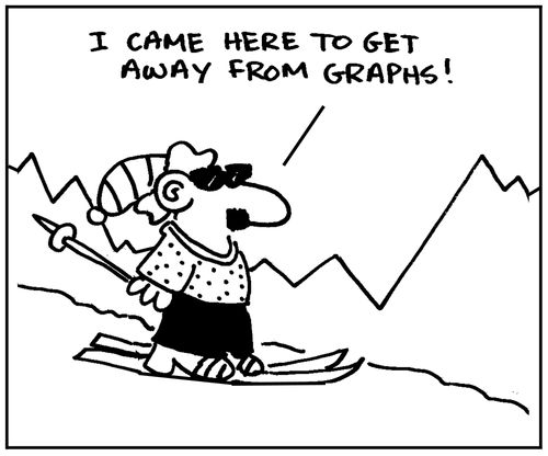 'I came here to get away from graphs.'