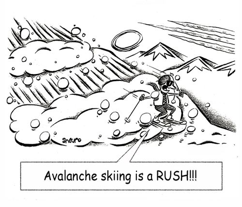 Avalanche skiing is a RUSH!