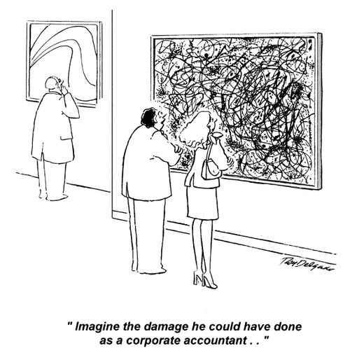 'Imagine the damage he could have done as a corporate accountant...'