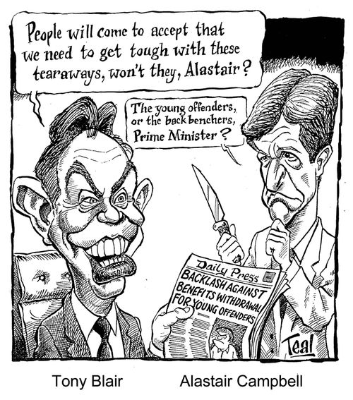 '...The young offenders or the backbenchers, Prime Minister?'