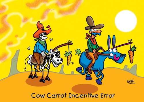 COWS: Cow Carrot Incentive Error