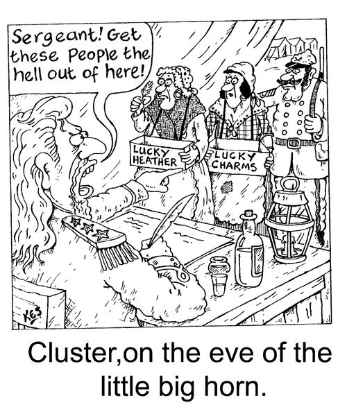 'Custer, on the eve of the little big horn'