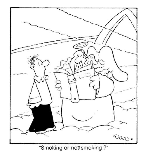 "Smoking or not smoking"