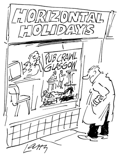 'Horizontal Holidays' e.g. pub crawls