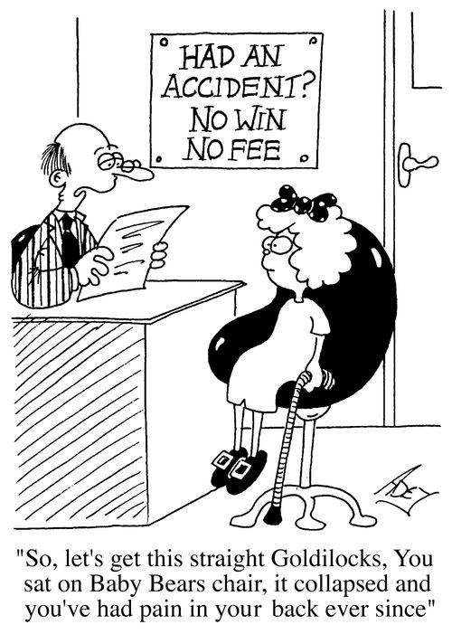 Goldilocks suing the 3 bears