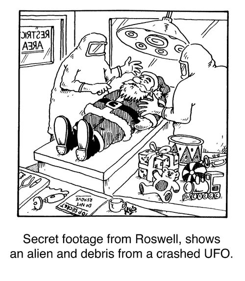 Secret footage from Roswell, shows an alien and debris from a crashed UFO
