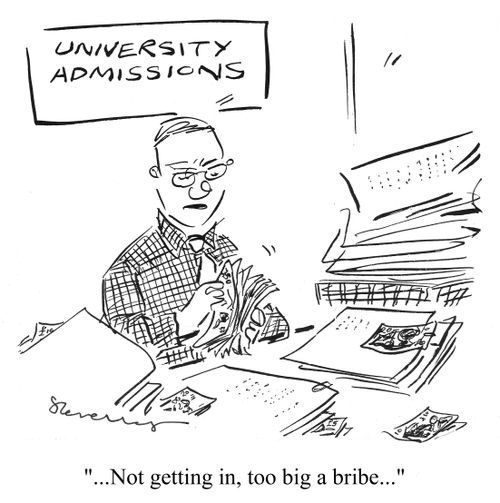 '...Not getting in, too big a bribe...'