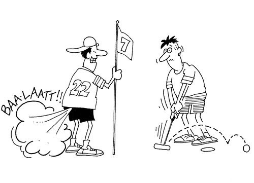How to distract your opposition on the golf course (farting).  