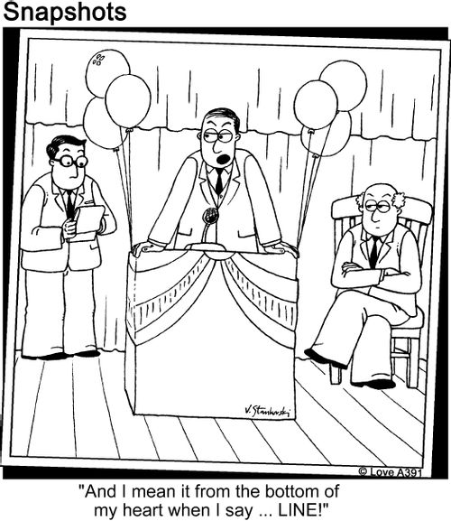 'And I mean it from the bottom of my heart when I say... LINE!'